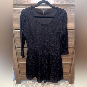 Little black lace dress